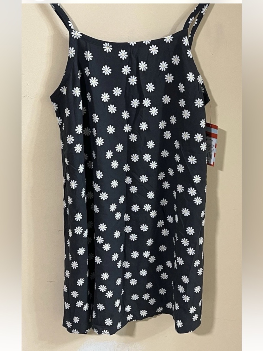 NWT Cat & Jack girls    Dress Black & White Lavender Flowers Size L(10-12)…#892